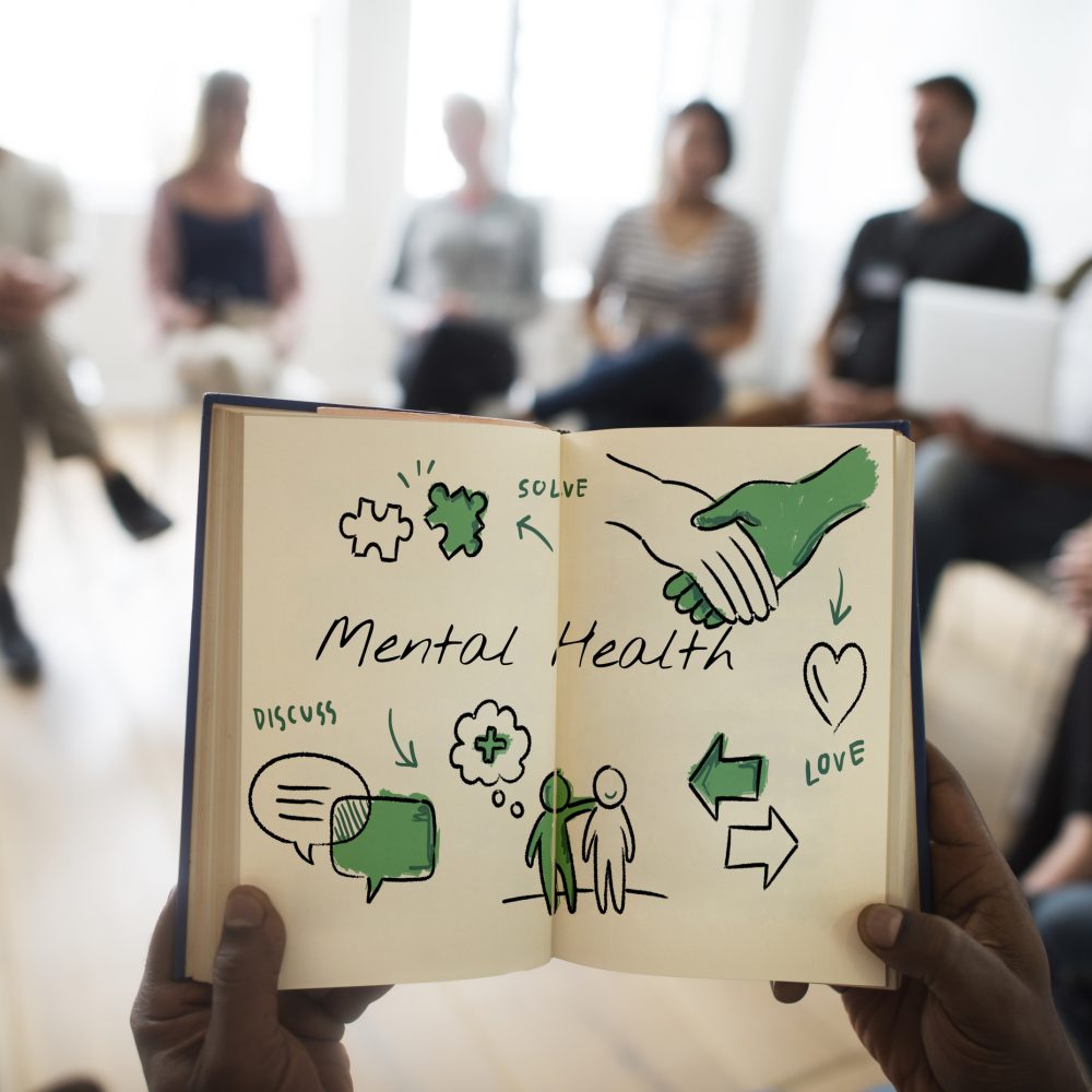 Mental health care sketch diagram